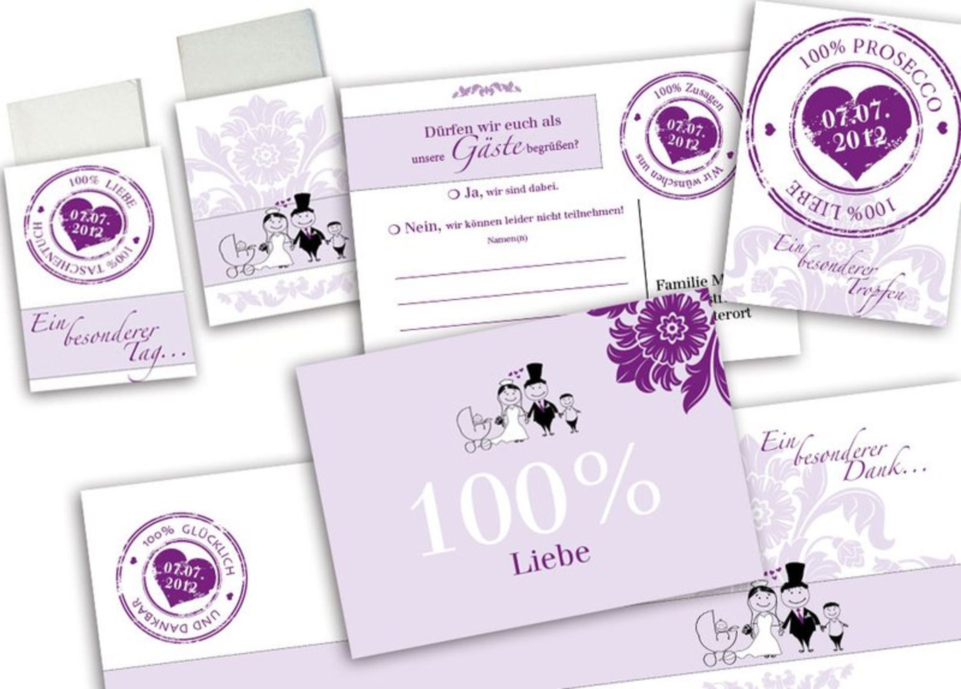 Hochzeitskarten vom Designer gestalten lassen mit Ihren Ideen